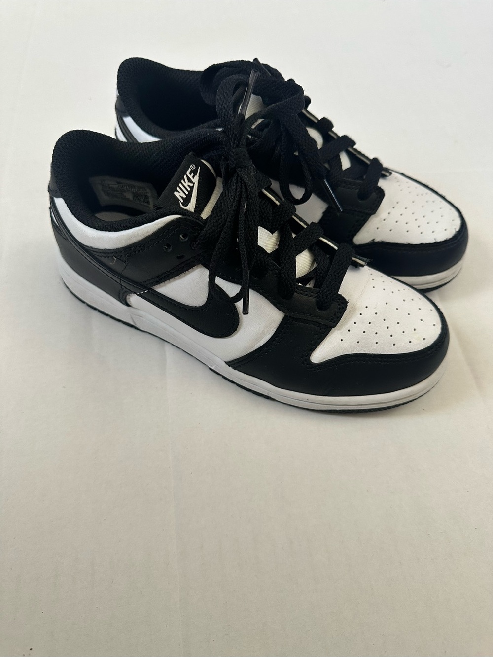 Nike dunk panda retro black white size 2